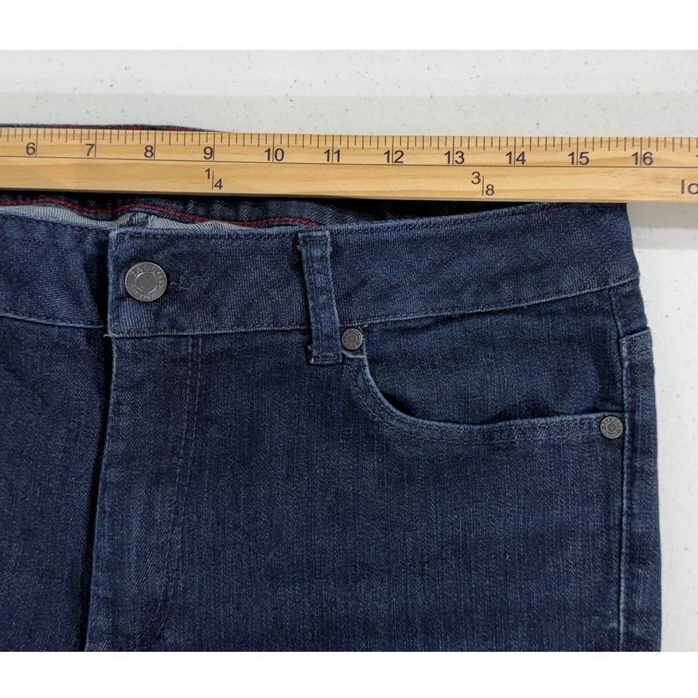 Talbots Curvy Slim‎ Ankle Jeans 12/31 (31x28) Mid Rise Dark Wash Stretch Denim